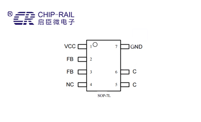 极简单电路启达CR52177SC电源IC省CS电阻省二极管